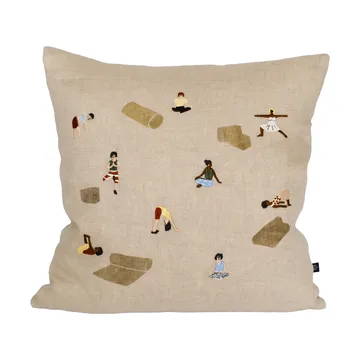Housse de coussin Yoga - Naturel, 45x45 cm - Fine Little Day