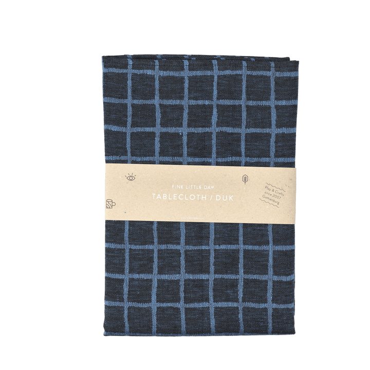 Nappe en jacquard Rutig 147x147 cm - Blue-black - Fine Little Day