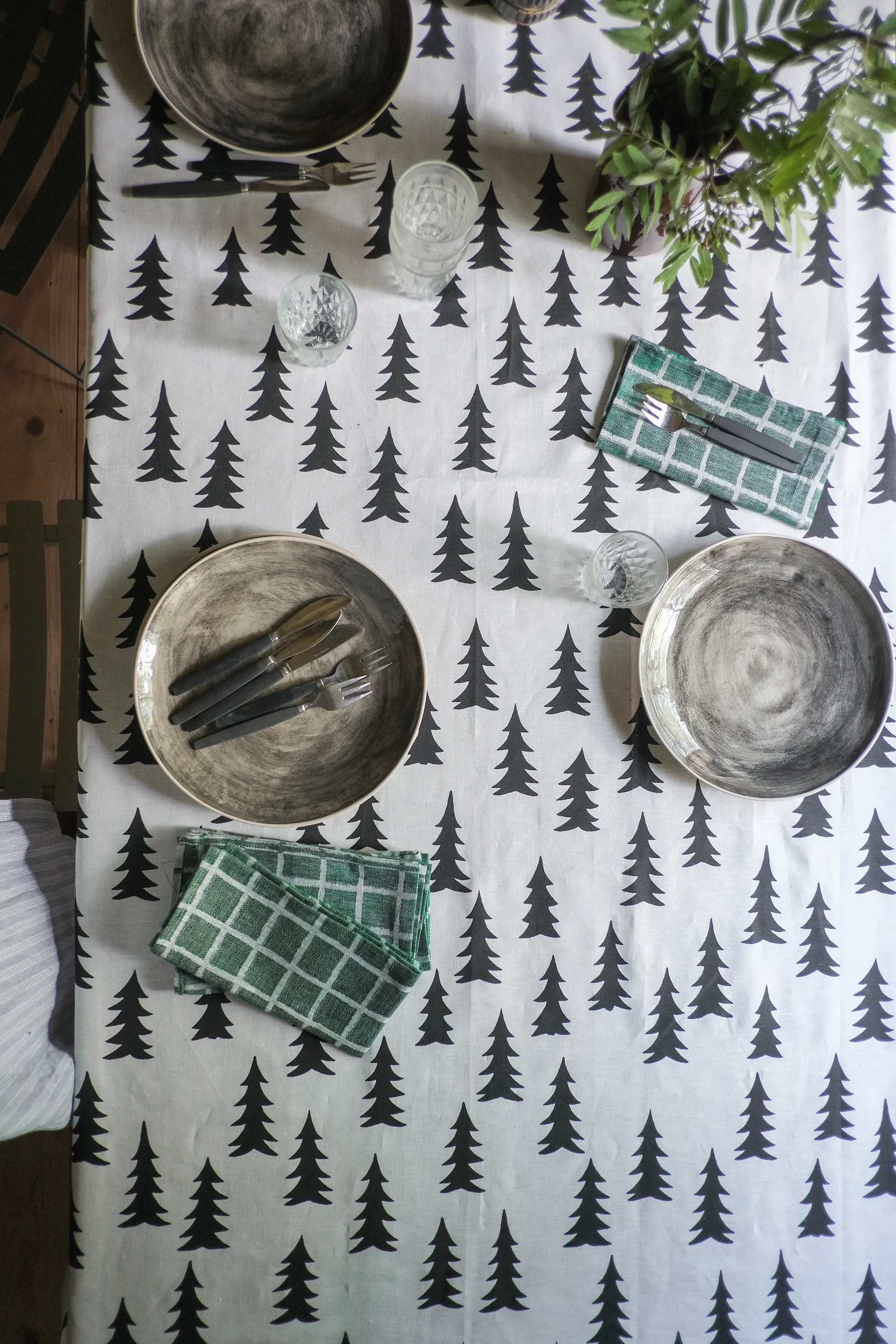 Nappe Gran, blanc-noir Fine Little Day