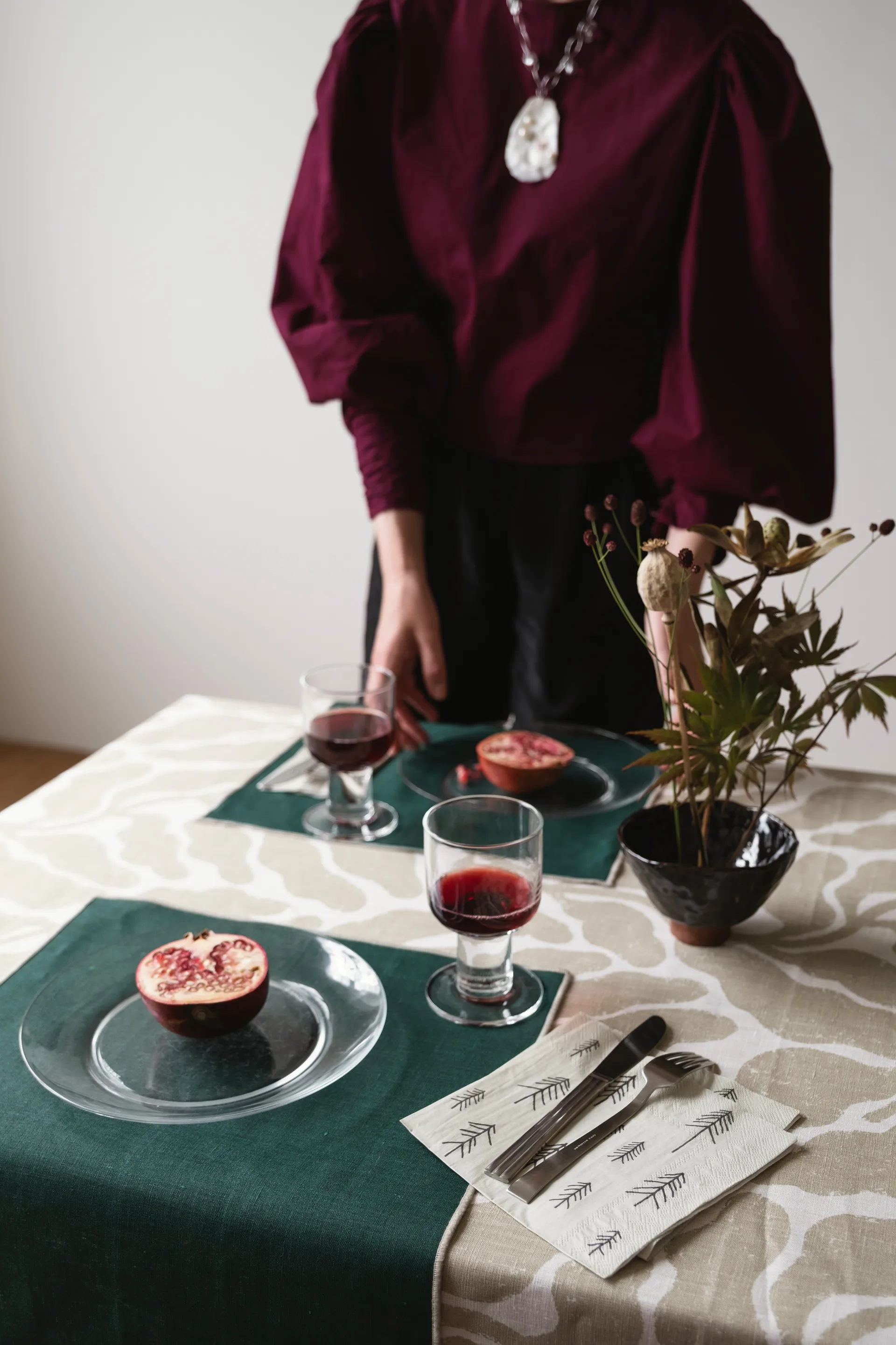 Nappe Leaves 149x250 cm, Sand Fine Little Day