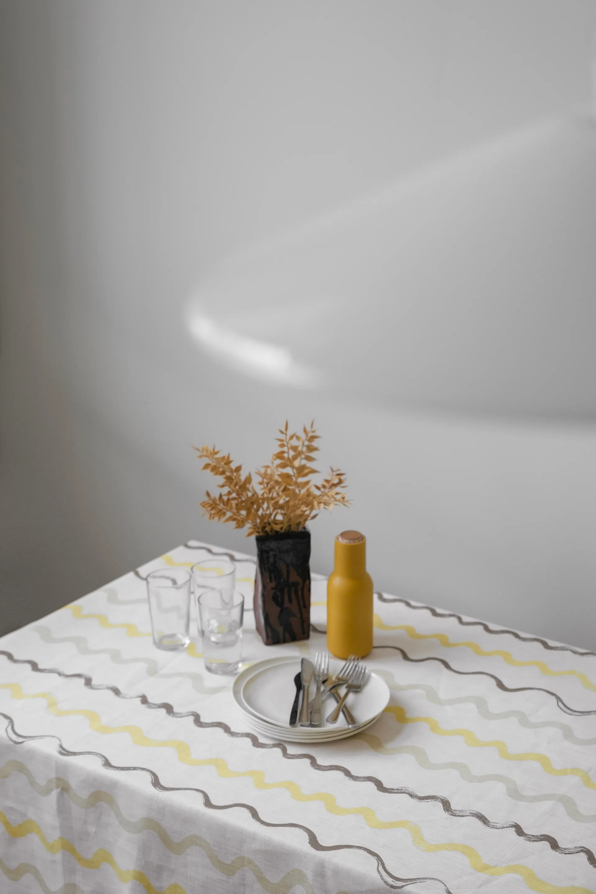 Nappe Randig 149x250 cm, White-yellow Fine Little Day