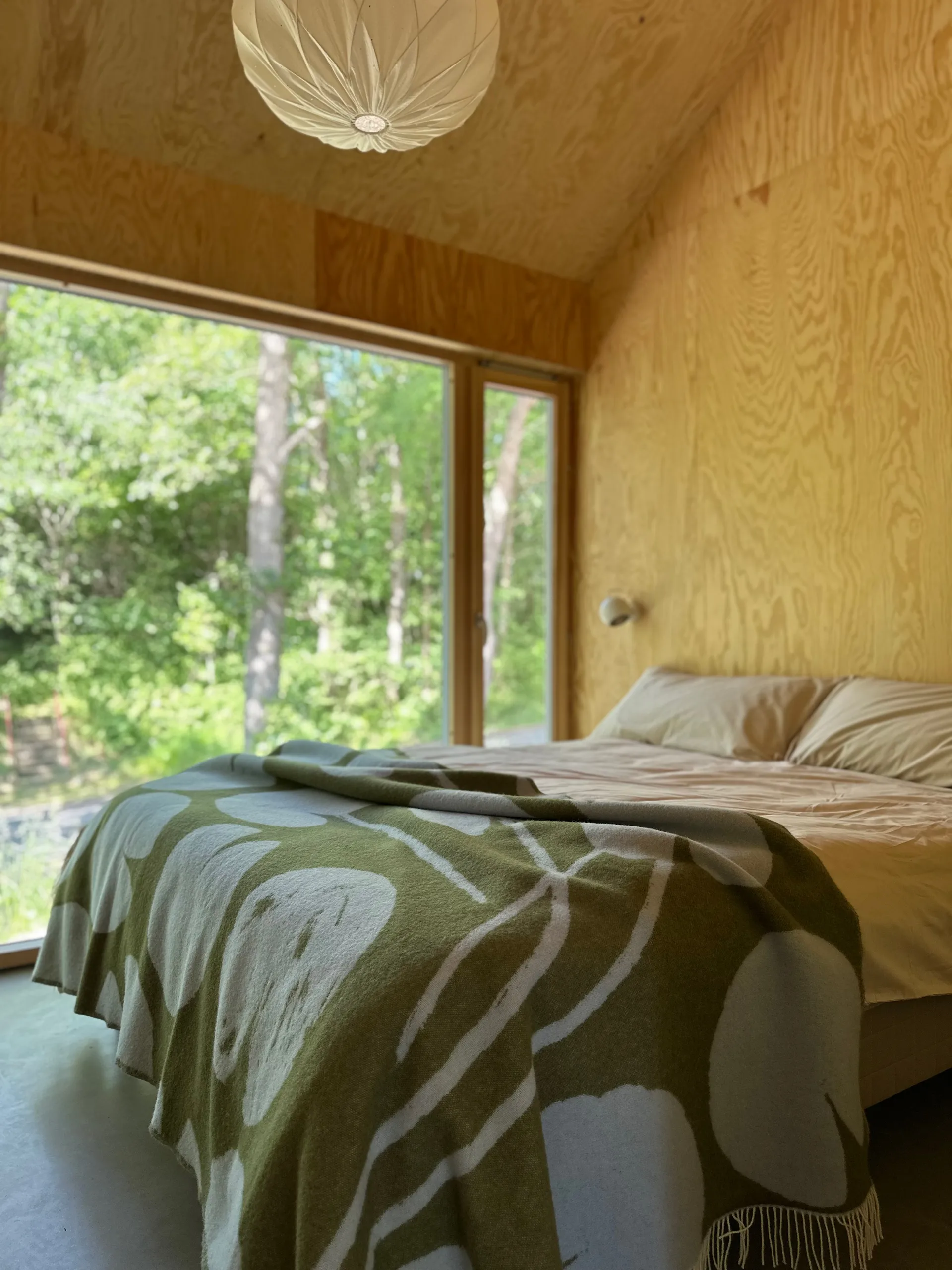 Plaid Water Lilies 130x220 cm, Blue-green Fine Little Day