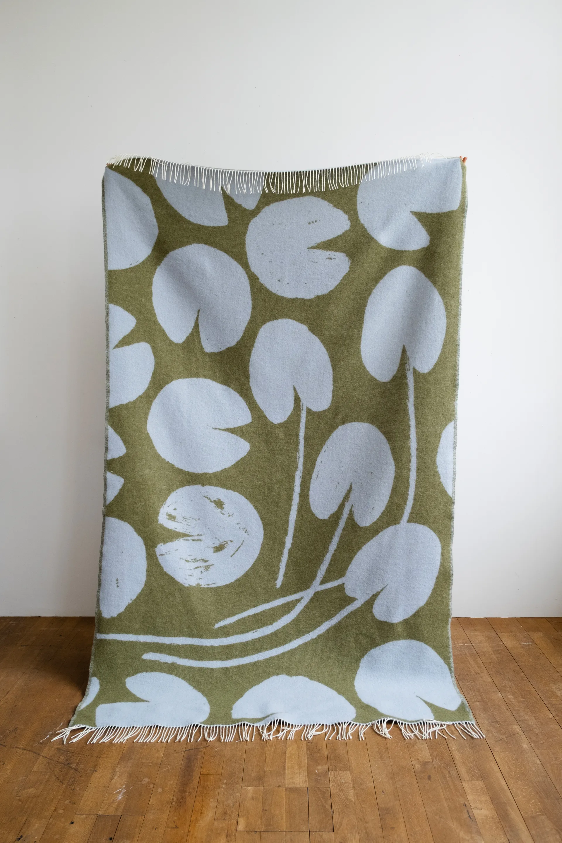 Plaid Water Lilies 130x220 cm, Brown Fine Little Day
