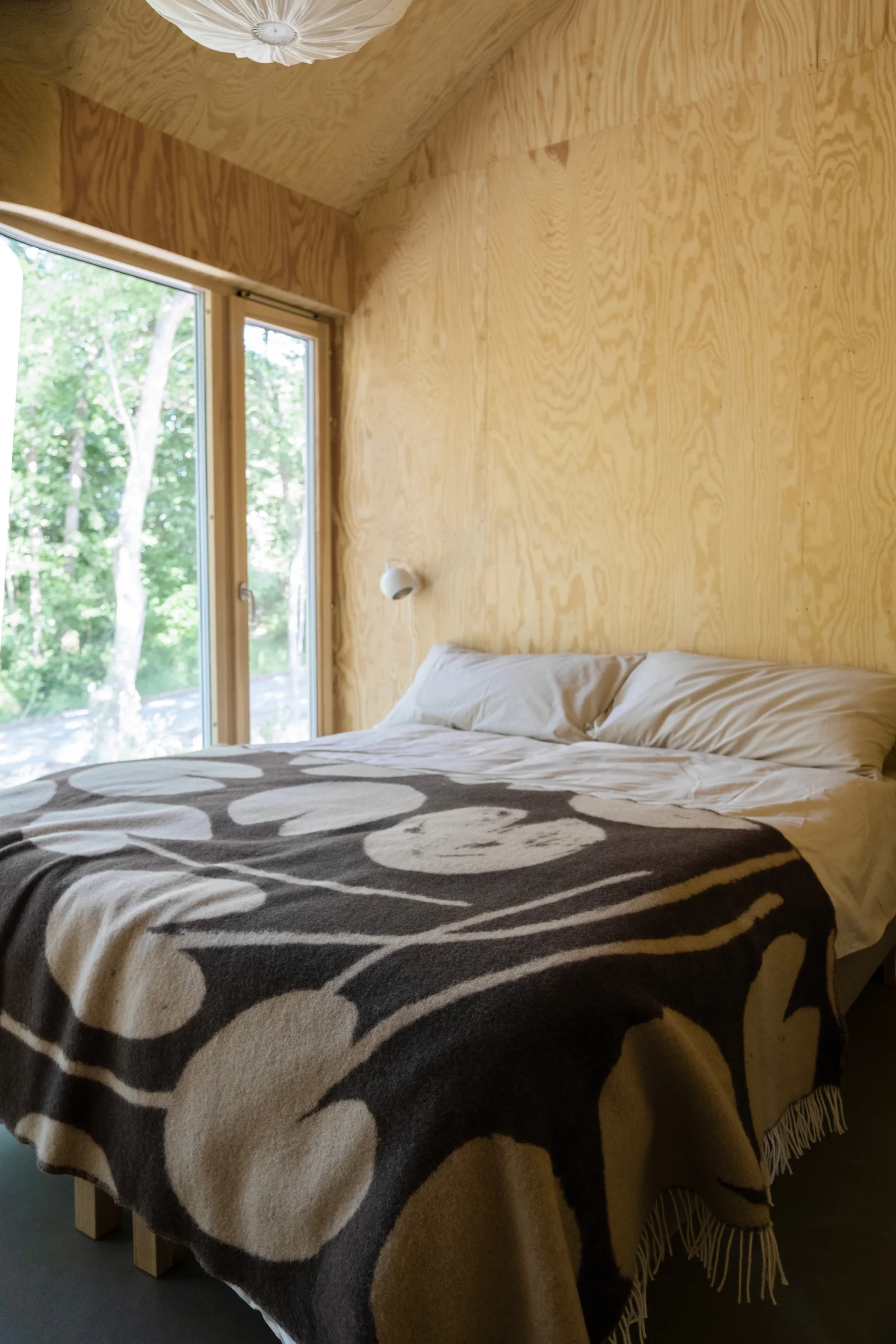 Plaid Water Lilies 130x220 cm, Brown Fine Little Day