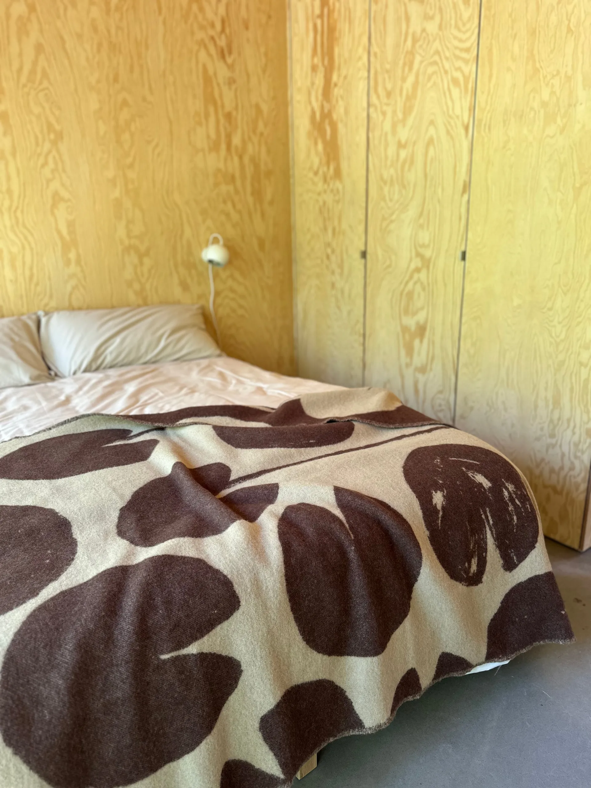 Plaid Water Lilies 130x220 cm, Brown Fine Little Day