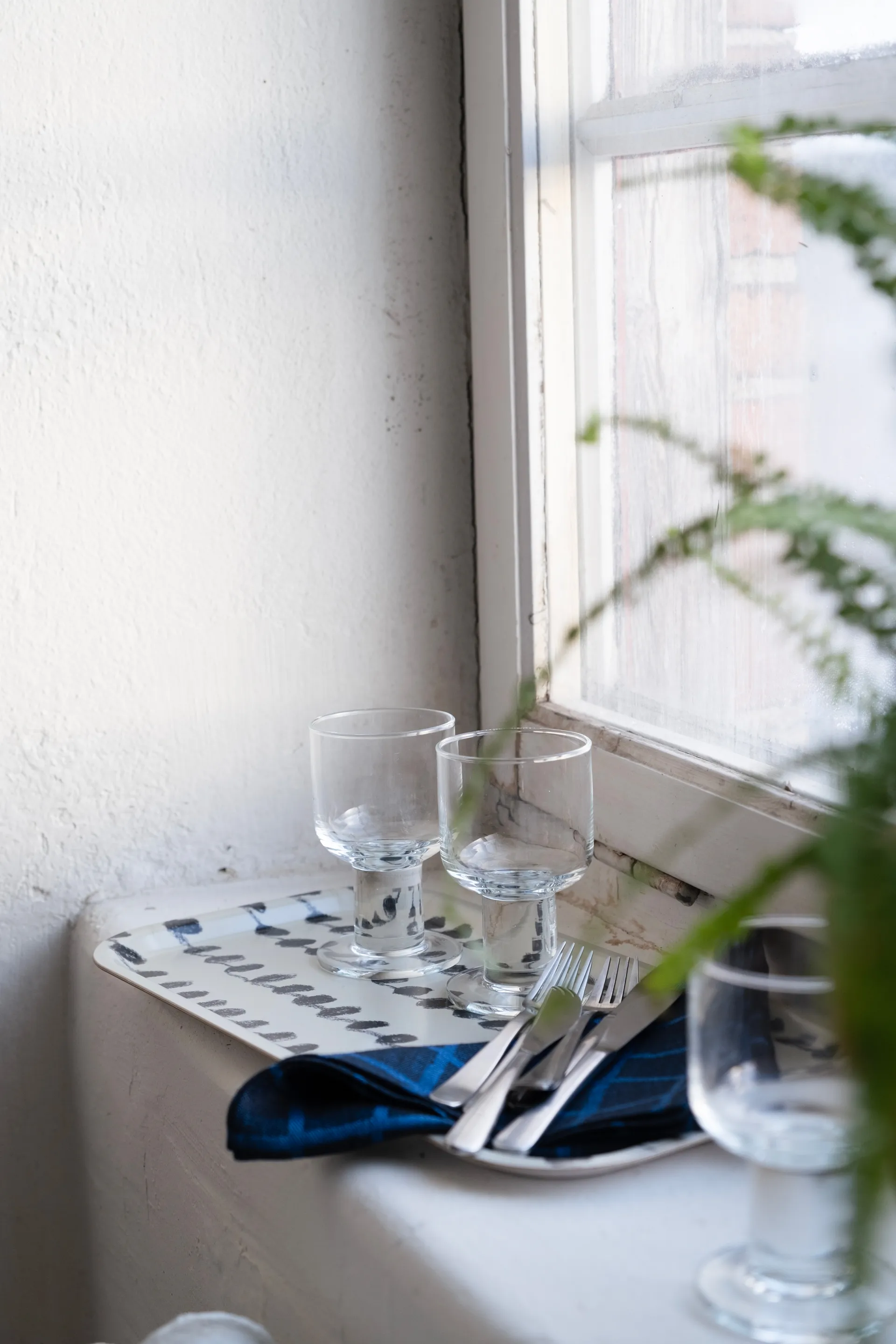 Plateau Dot 22x43 cm, Black-white Fine Little Day