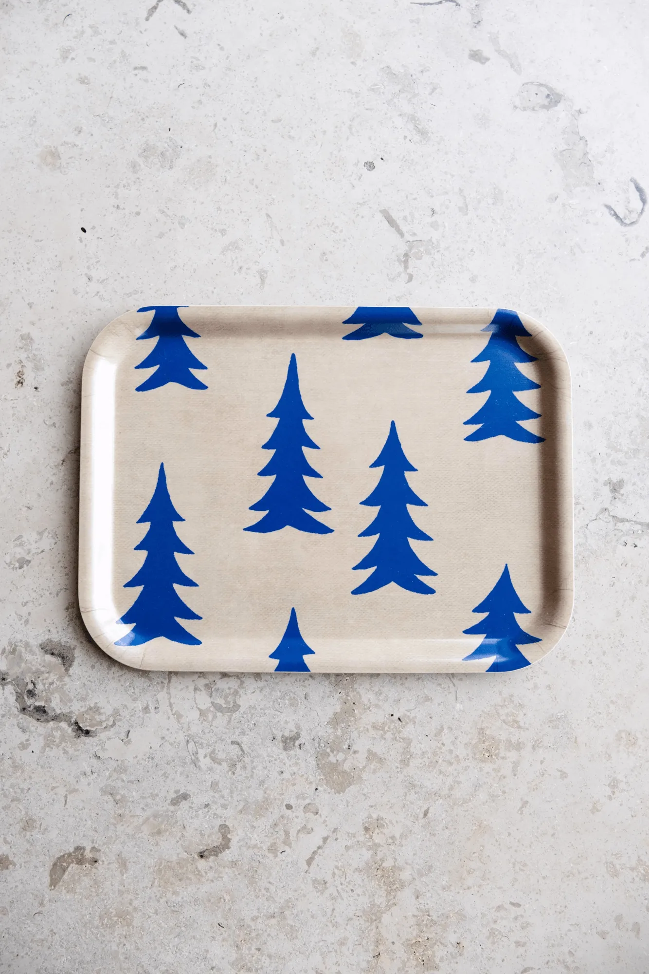 Plateau Gran 20x27 cm, Bleu-naturel Fine Little Day