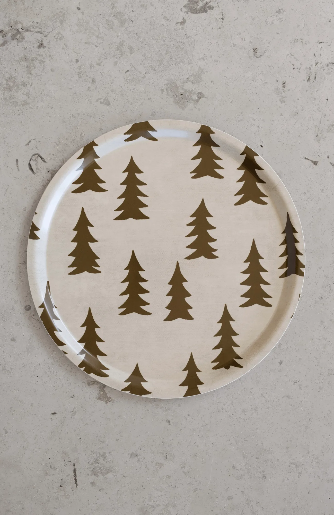 Plateau Gran, Brun, Ø38 cm Fine Little Day