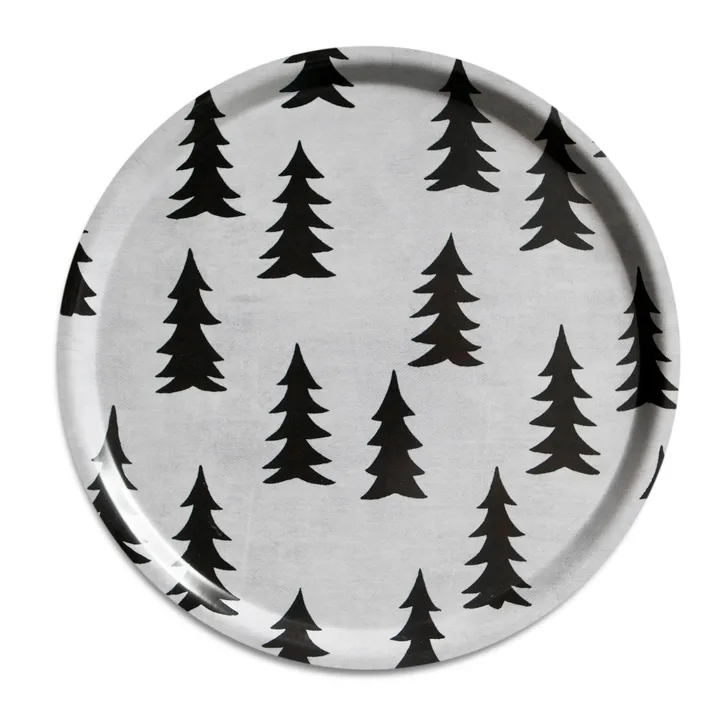 Plateau Gran - noir-blanc, Ø38 cm - Fine Little Day