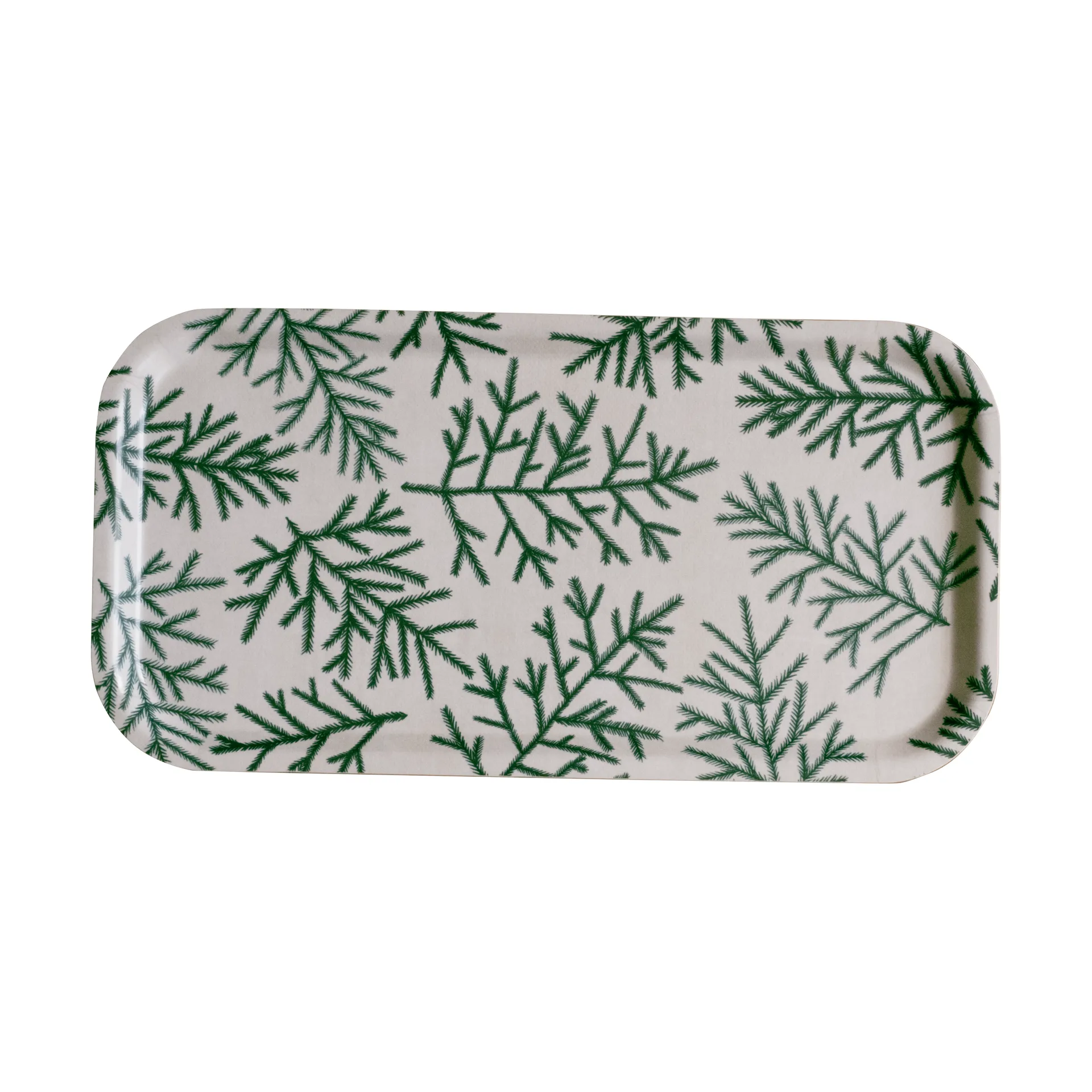 Plateau Granris 22x43 cm, Blanc-vert Fine Little Day