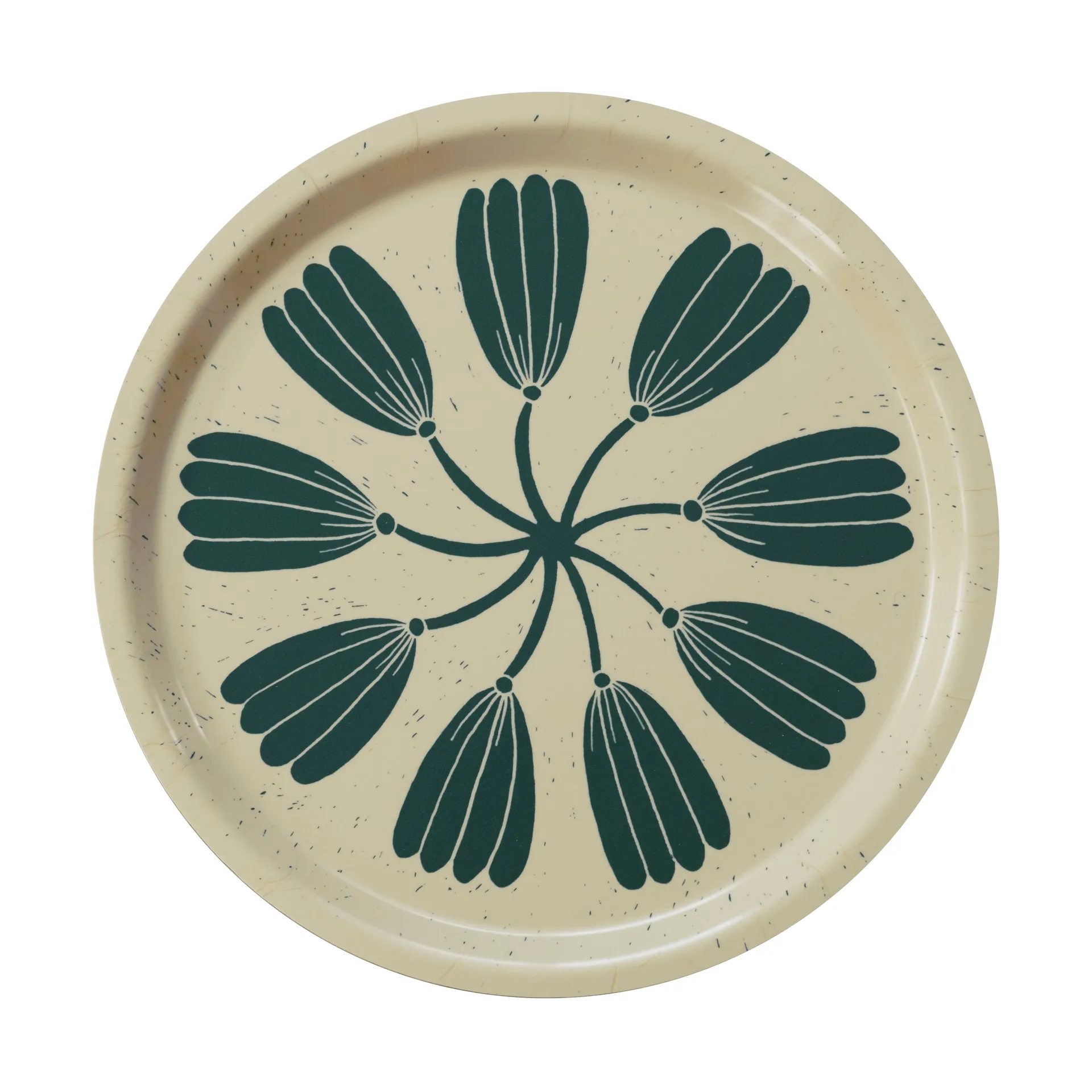 Plateau Krans Ø31 cm, Yellow-green Fine Little Day