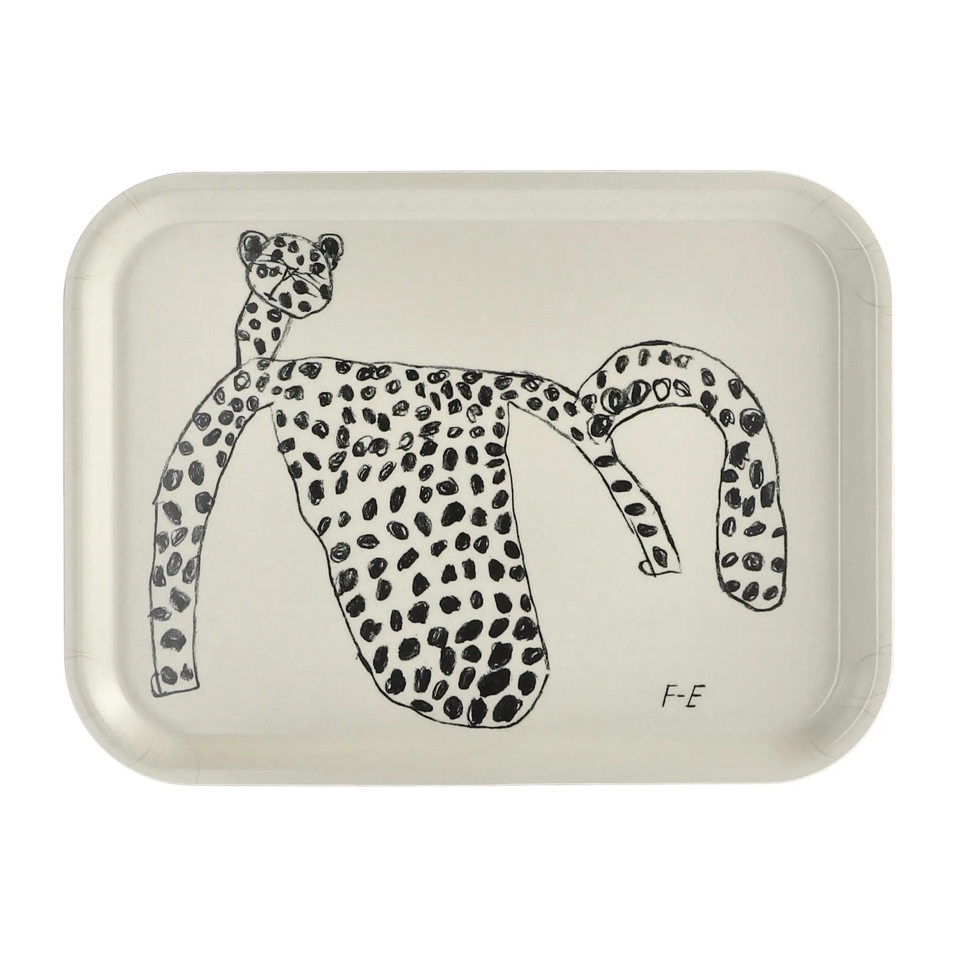 Plateau Léo 20x27 cm, Blanc Fine Little Day