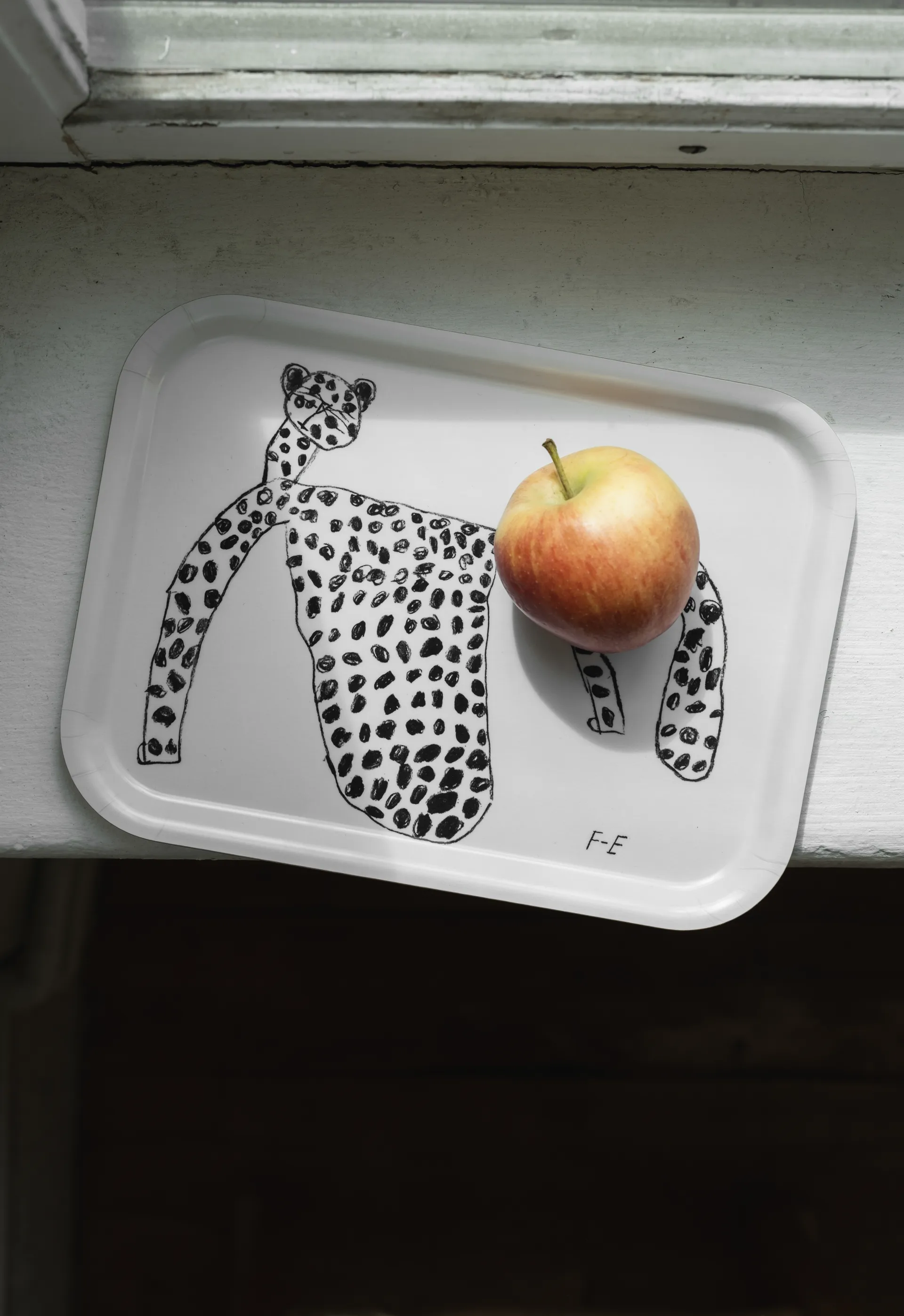 Plateau Léo 20x27 cm, Blanc Fine Little Day