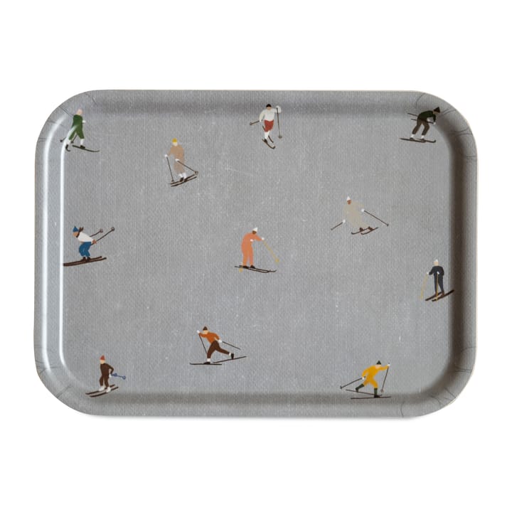 Plateau Skiers 20x27 cm - Gris - Fine Little Day