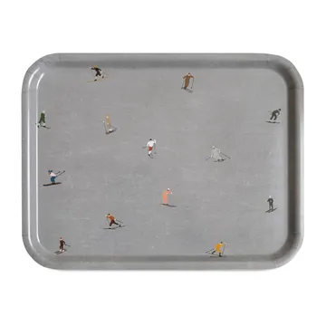 Plateau Skiers 33x43 cm - Gris - Fine Little Day