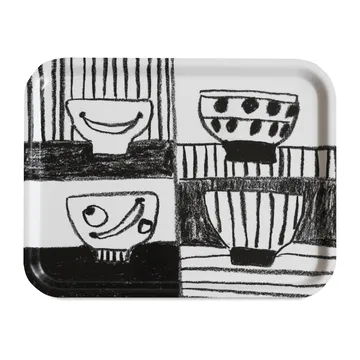 Plateau Stilleben 33x43 cm - Noir-blanc - Fine Little Day