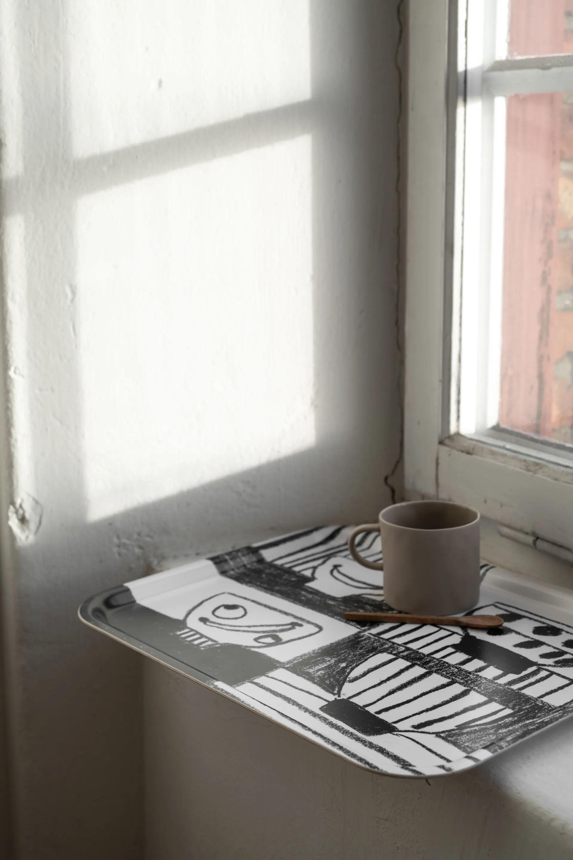 Plateau Stilleben 33x43 cm, Noir-blanc Fine Little Day