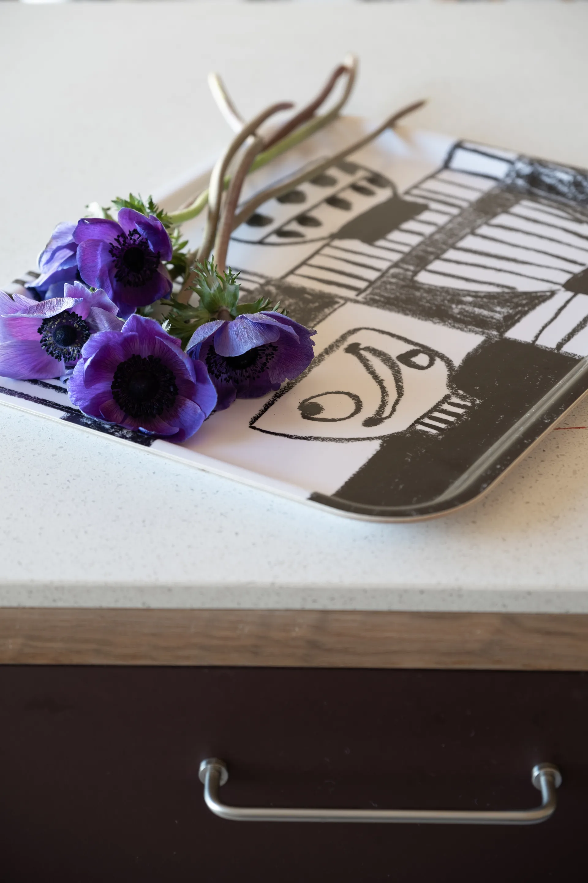 Plateau Stilleben 33x43 cm, Noir-blanc Fine Little Day