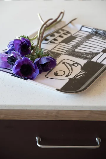 Plateau Stilleben 33x43 cm - Noir-blanc - Fine Little Day