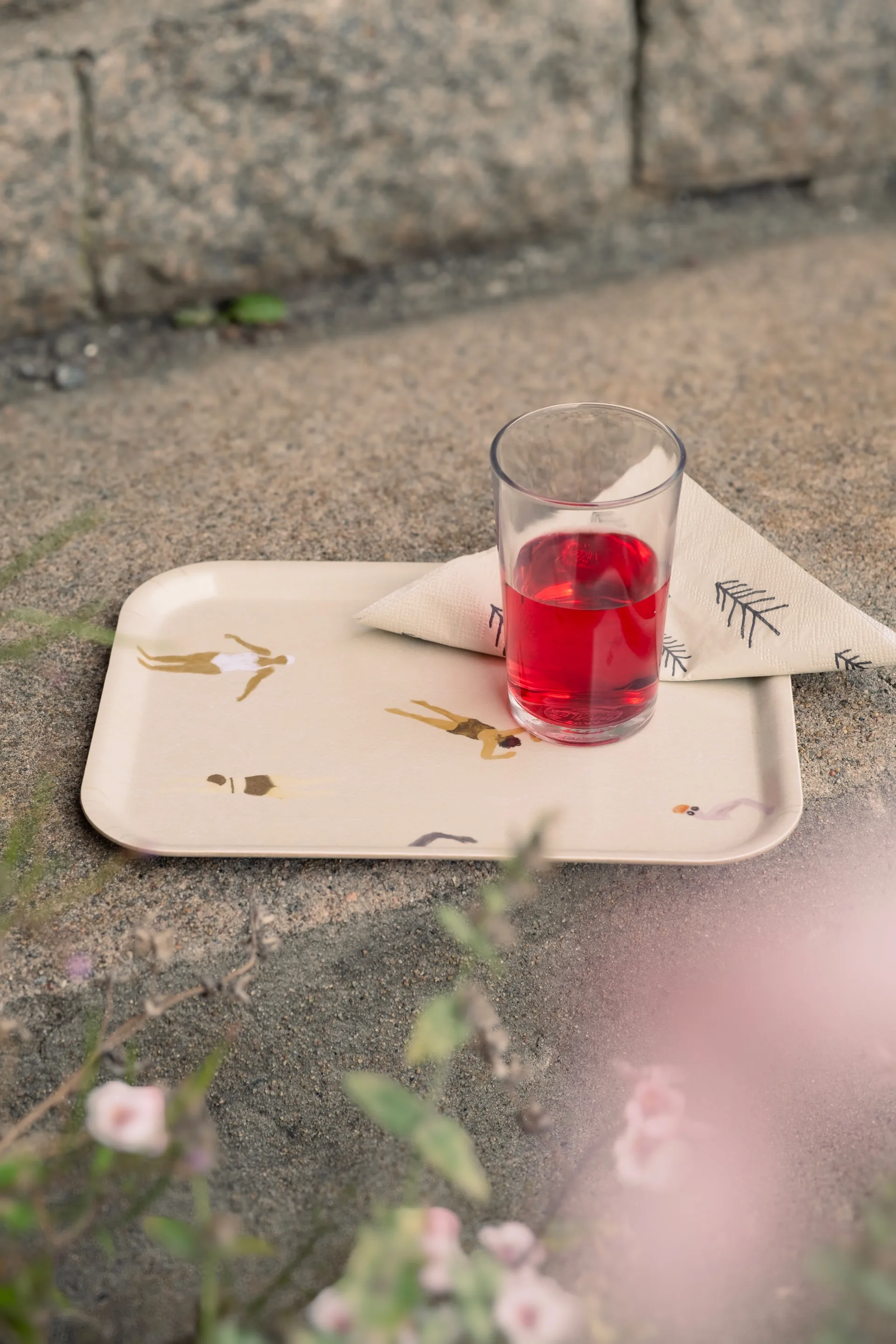 Plateau Swimmers 20x27 cm, Beige Fine Little Day