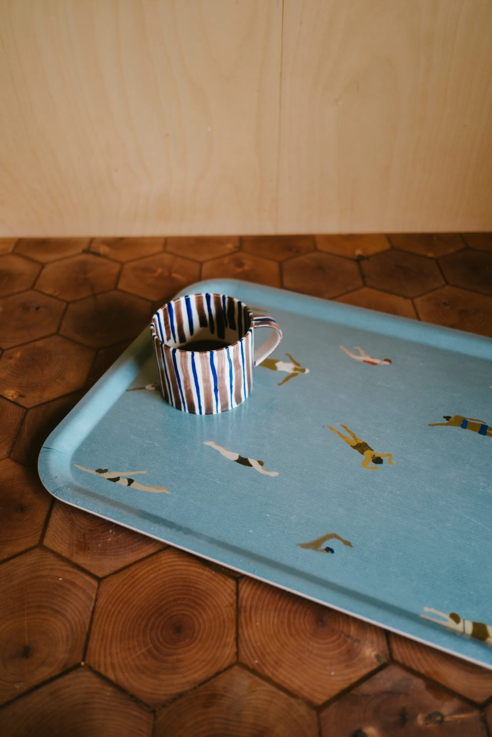 Plateau Swimmers 33x43 cm, Beige Fine Little Day