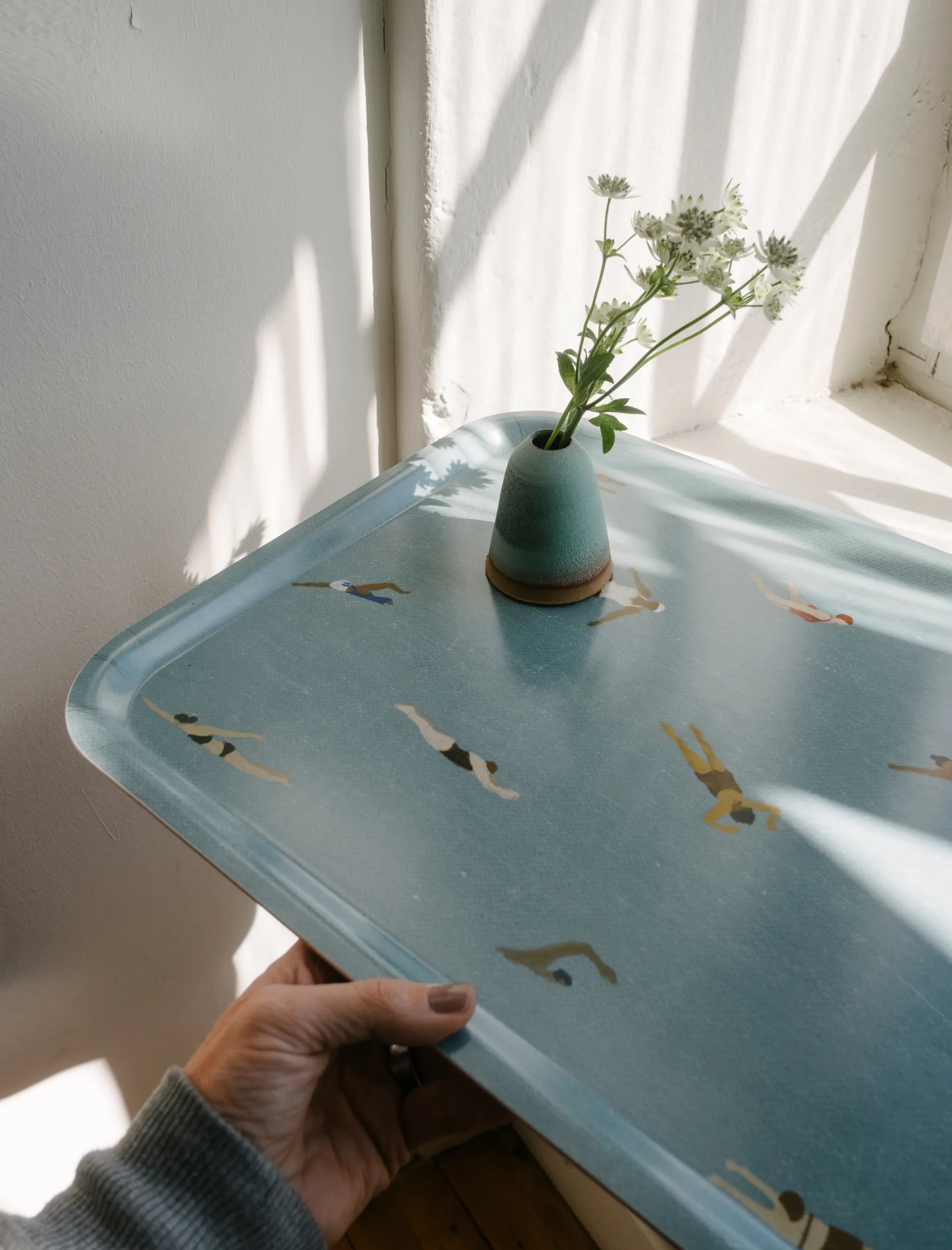 Plateau Swimmers 33x43 cm, Beige Fine Little Day