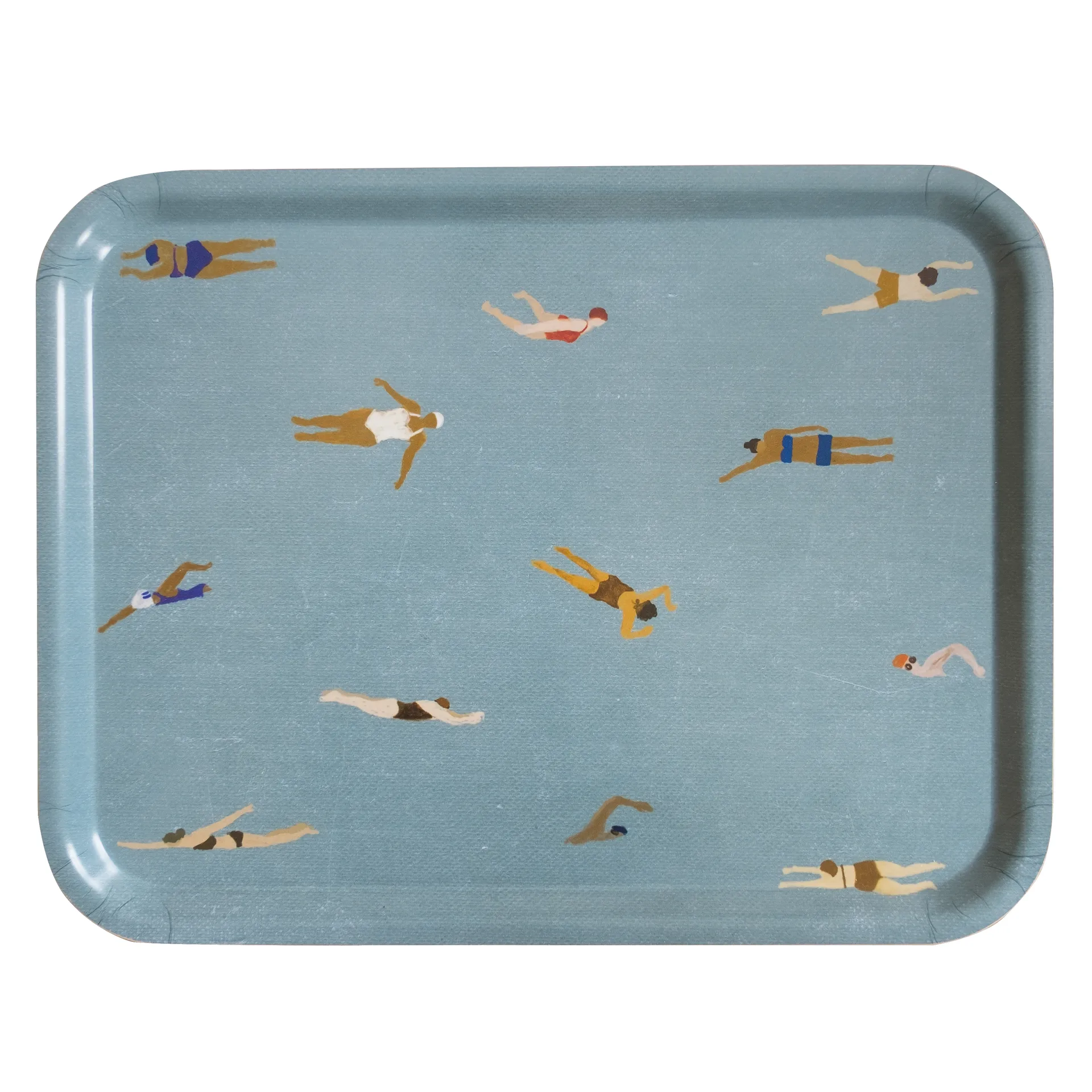 Plateau Swimmers 33x43 cm, Bleu Fine Little Day