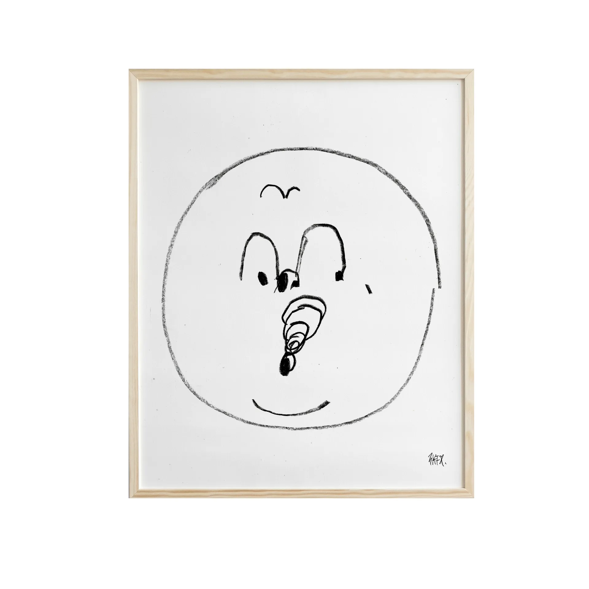 Poster Bubbles 40x50 cm, Noir-blanc Fine Little Day