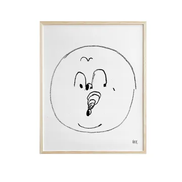 Poster Bubbles 40x50 cm - Noir-blanc - Fine Little Day