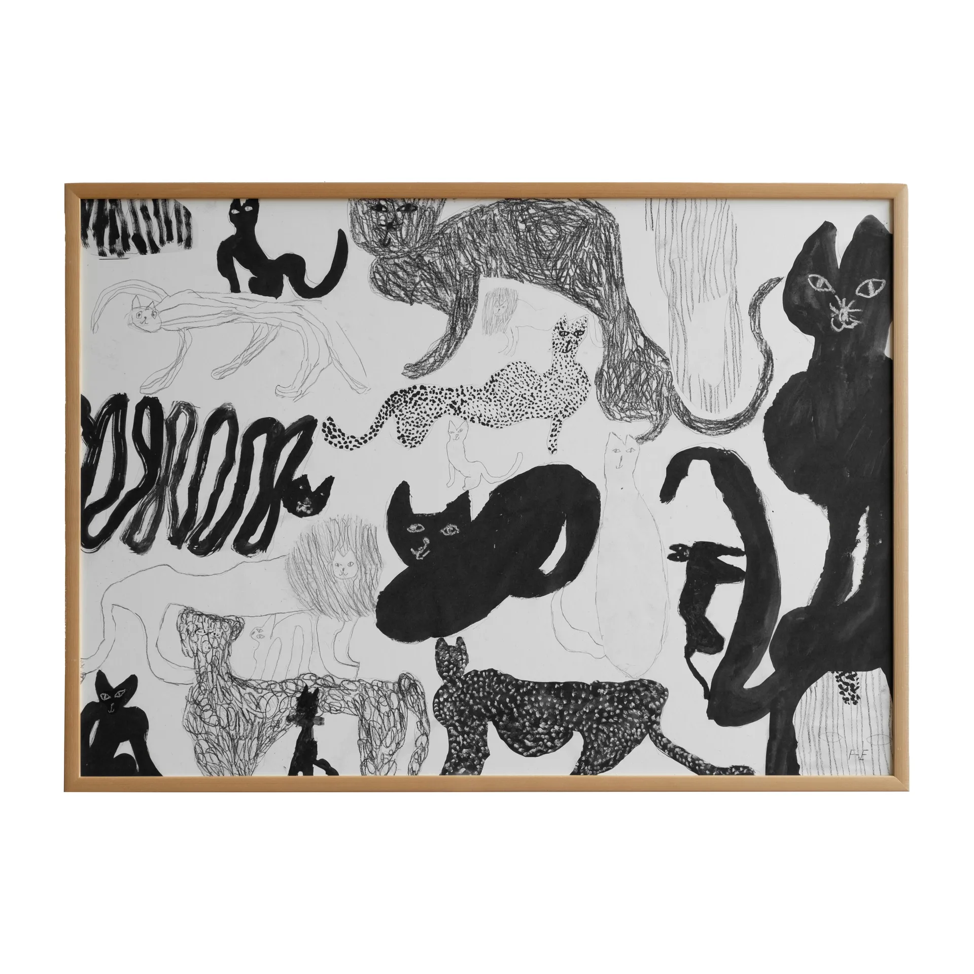 Poster Cats, 50x70 cm Fine Little Day