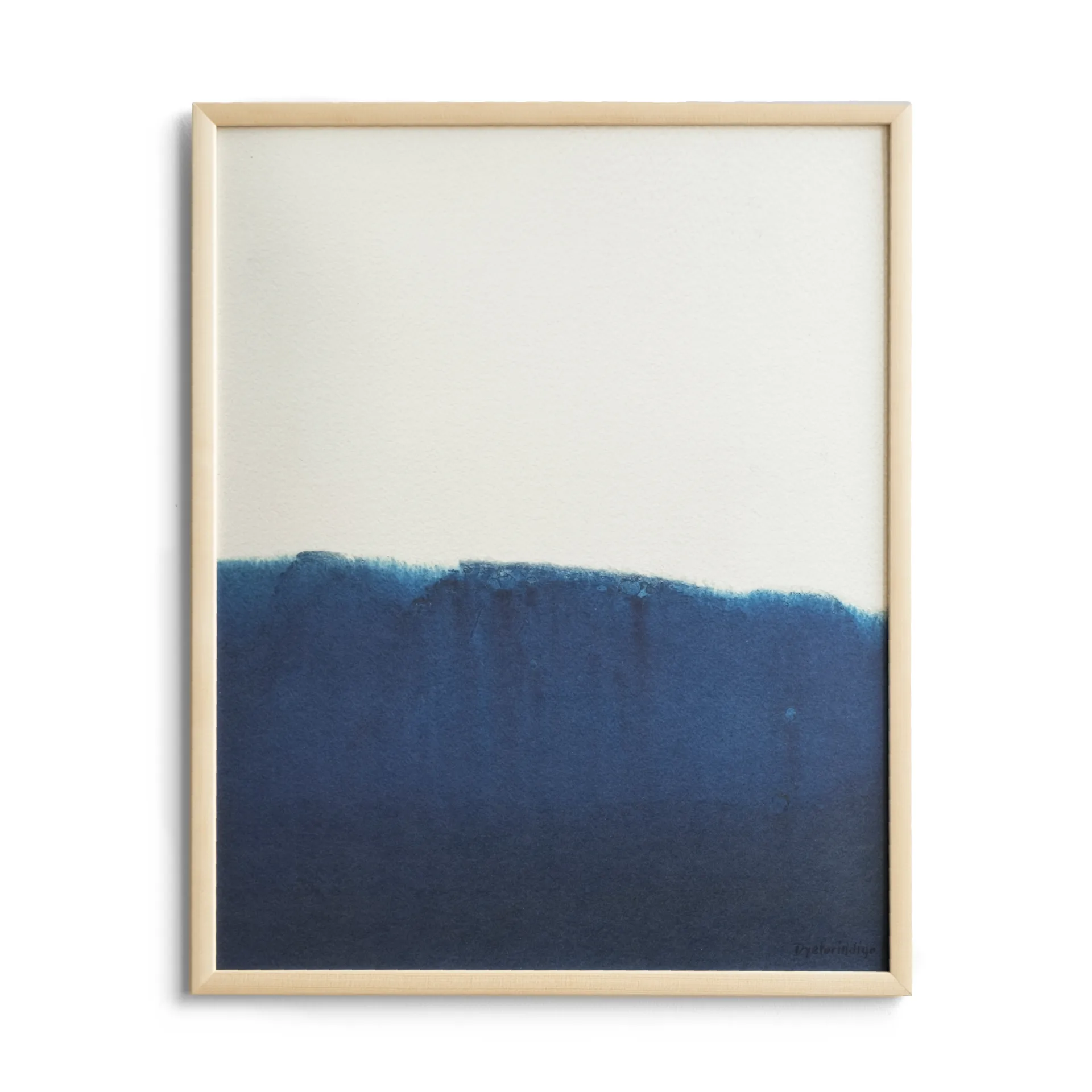 Poster Dyeforindigo ocean 1 40x50 cm, Bleu-blanc Fine Little Day