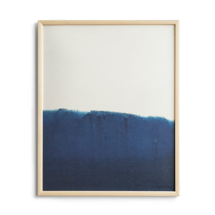 Poster Dyeforindigo ocean 1 40x50 cm - Bleu-blanc - Fine Little Day