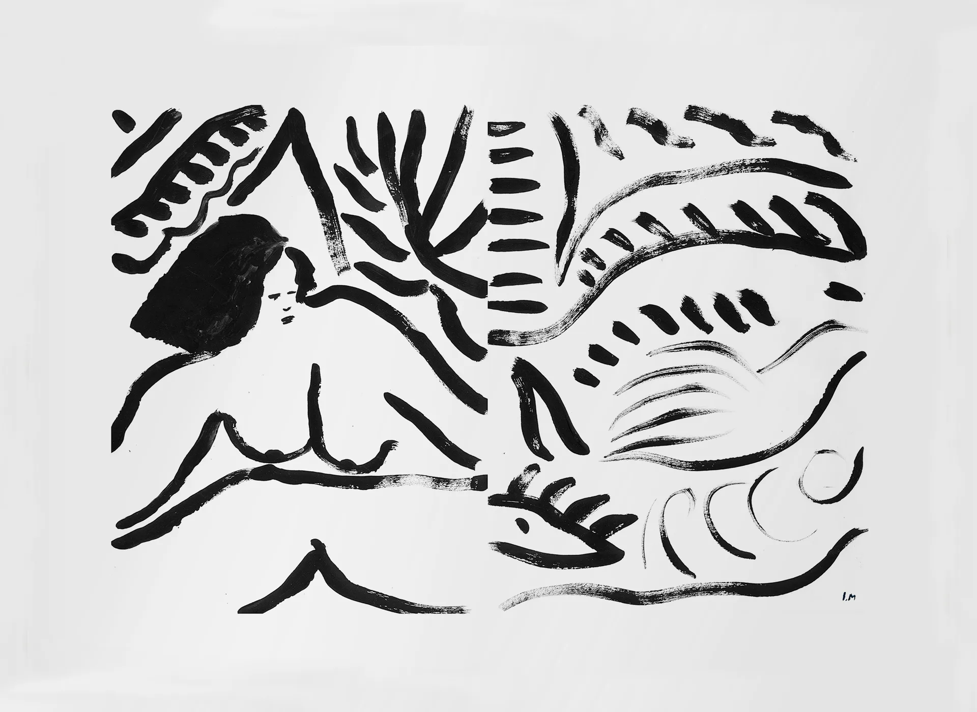 Poster Night fall, 40x50 cm Fine Little Day