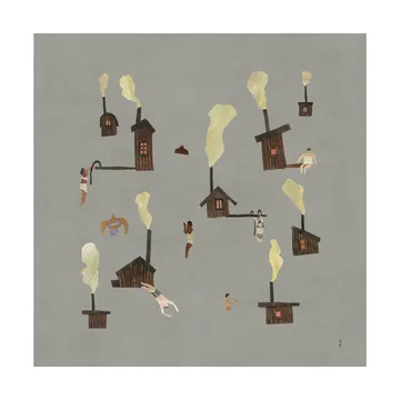 Poster Sauna - 50x50 cm - Fine Little Day