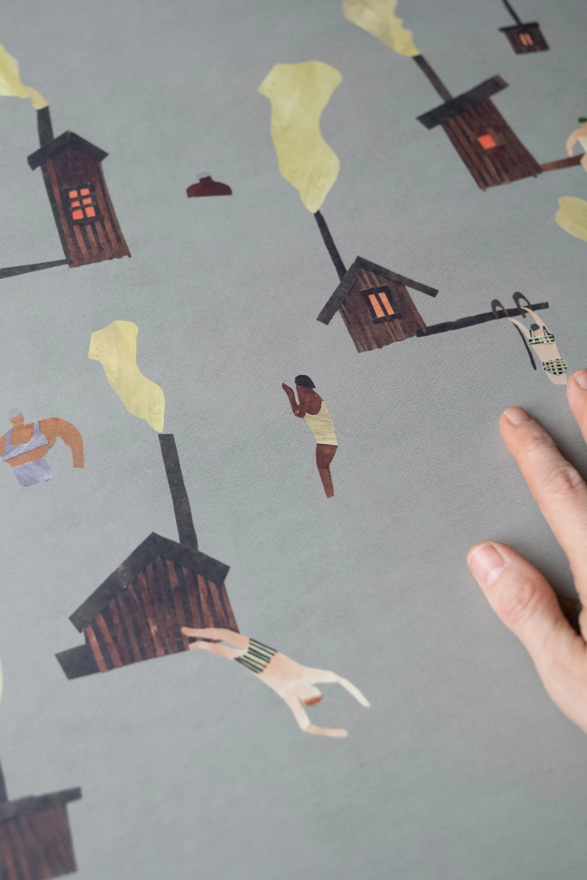 Poster Sauna, 50x50 cm Fine Little Day