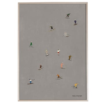 Poster Skiers 50x70 cm - Gris - Fine Little Day