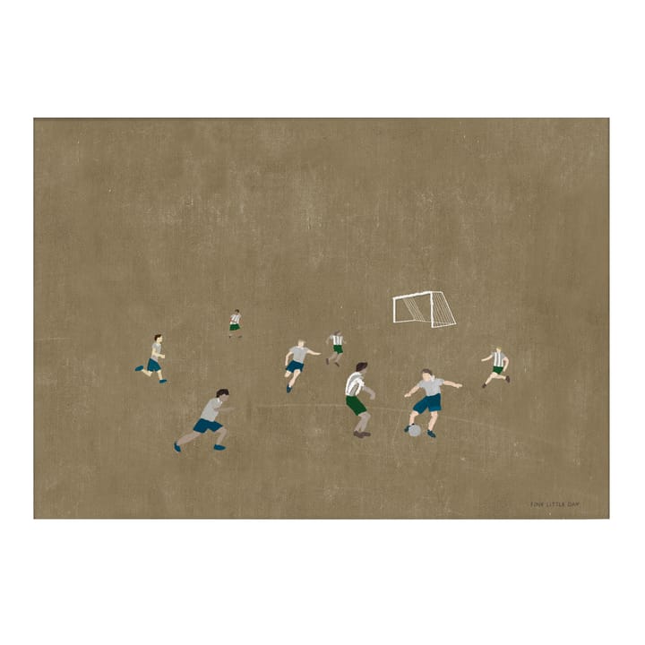Poster Soccer 50x70 cm - Marron - Fine Little Day