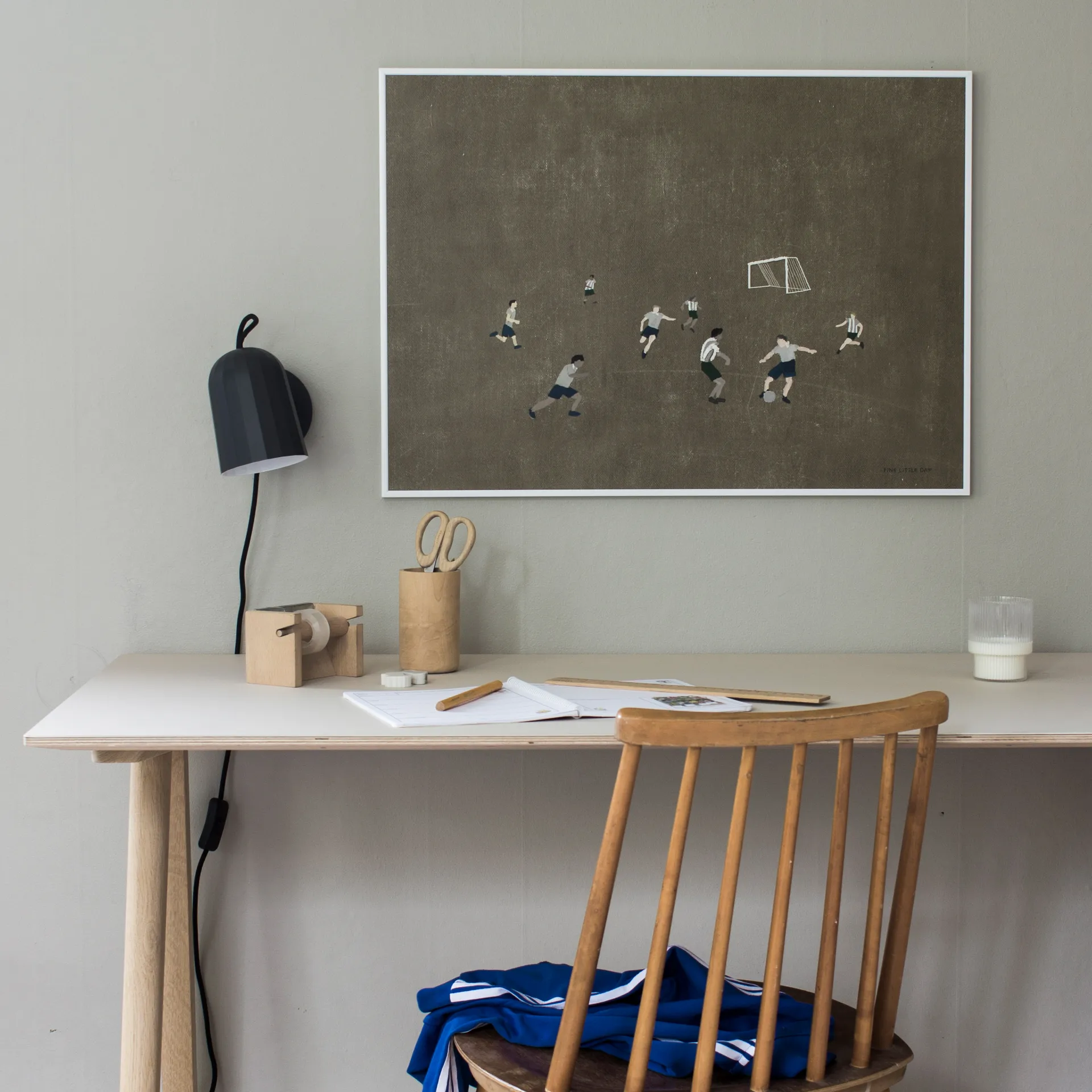 Poster Soccer 50x70 cm, Marron Fine Little Day