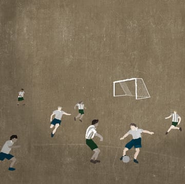 Poster Soccer 50x70 cm - Marron - Fine Little Day