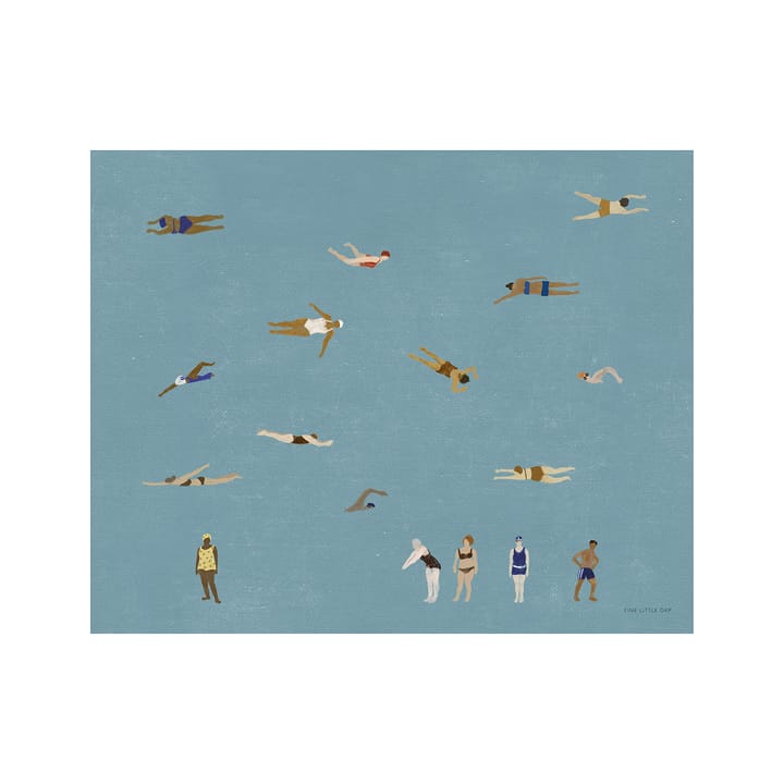 Poster Swimmers - 40x50 cm - Fine Little Day