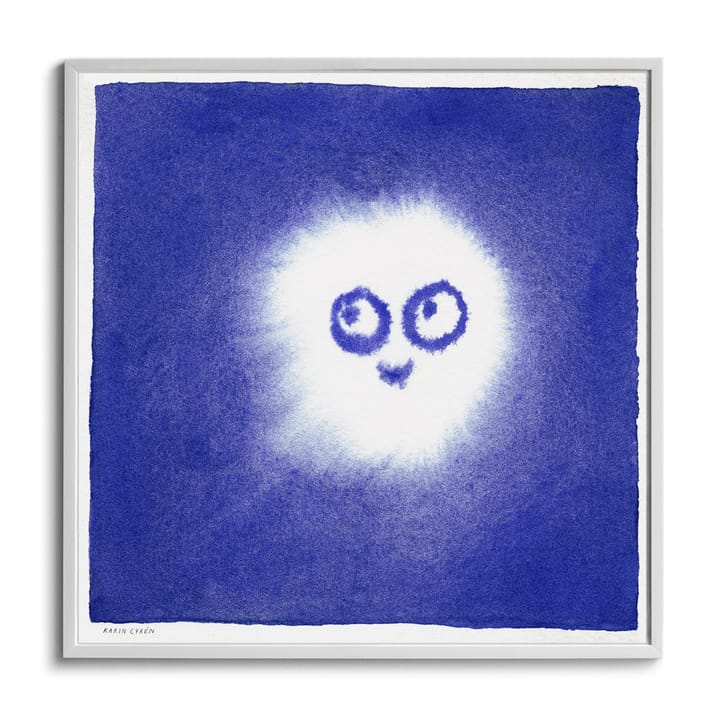 Poster Tufs 50x50 cm, Bleu-blanc Fine Little Day