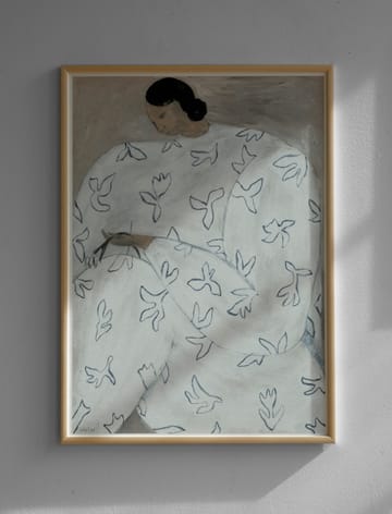 Poster White Flower 50x70 cm - Nude - Fine Little Day