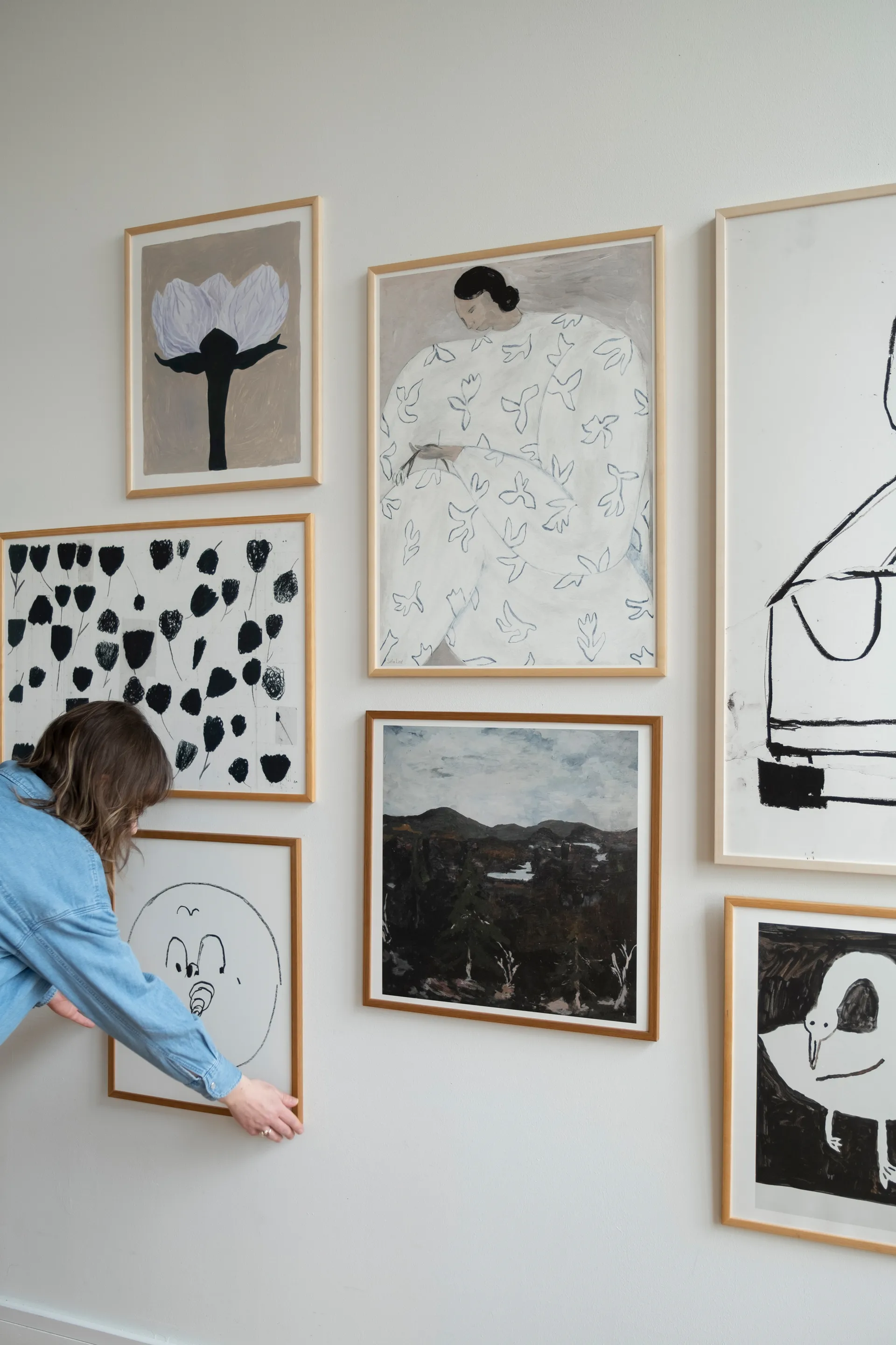 Poster White Flower 50x70 cm, Nude Fine Little Day