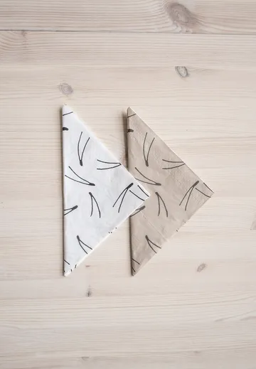 Serviette Barr 33x33 cm Lot de 25 - Nature - Fine Little Day