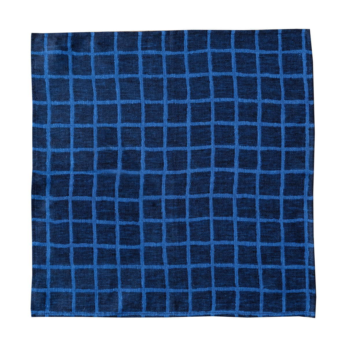 Fine Little Day Serviette en jacquard Rutig Lot de 2 Blue-black