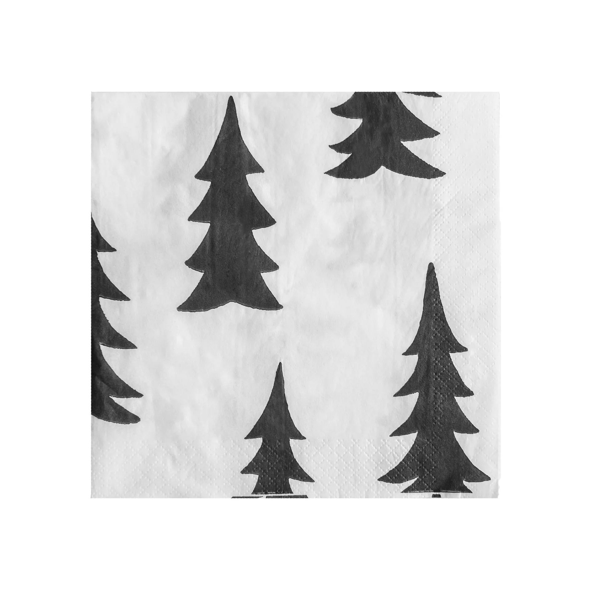 Serviette Gran Lot de 25, Noir-blanc Fine Little Day