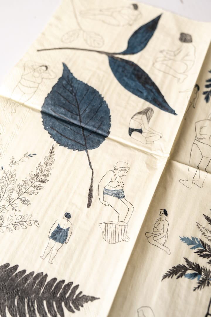 Serviette Saltholmen Lot de 25, Jaune-gris Fine Little Day