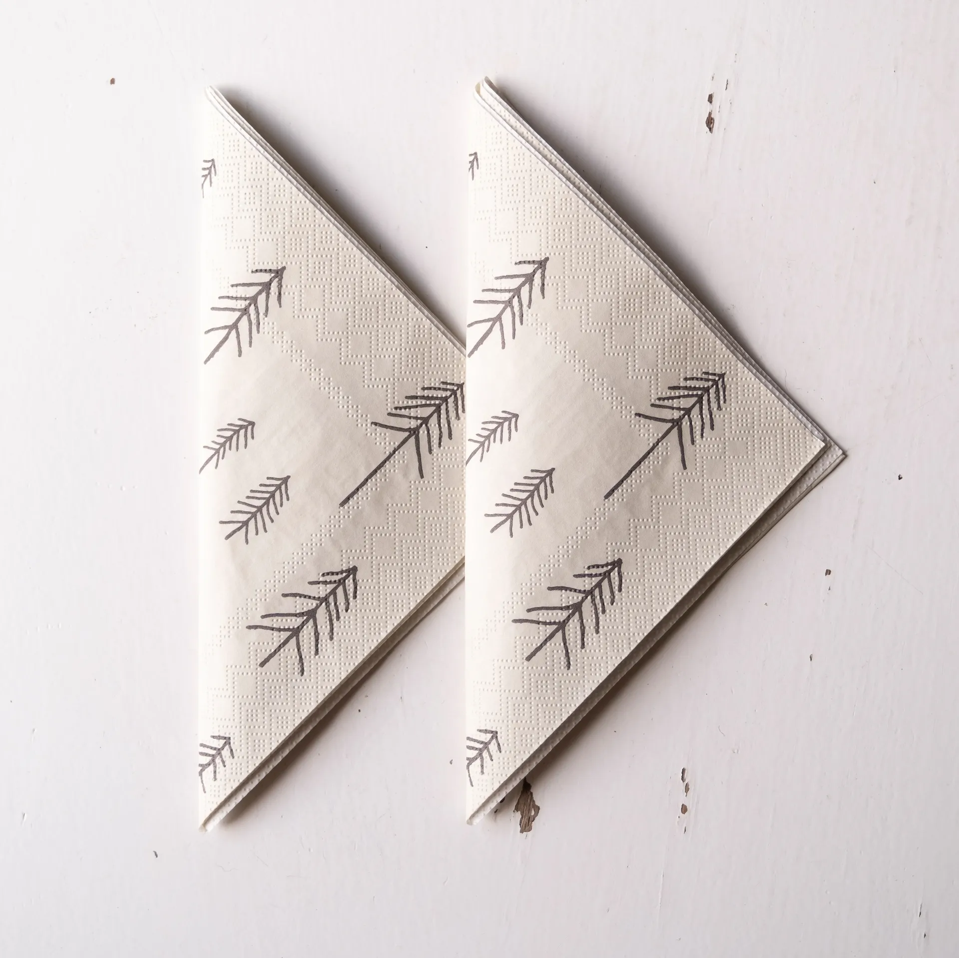 Serviette Tall Lot de 25, Nature-marron Fine Little Day