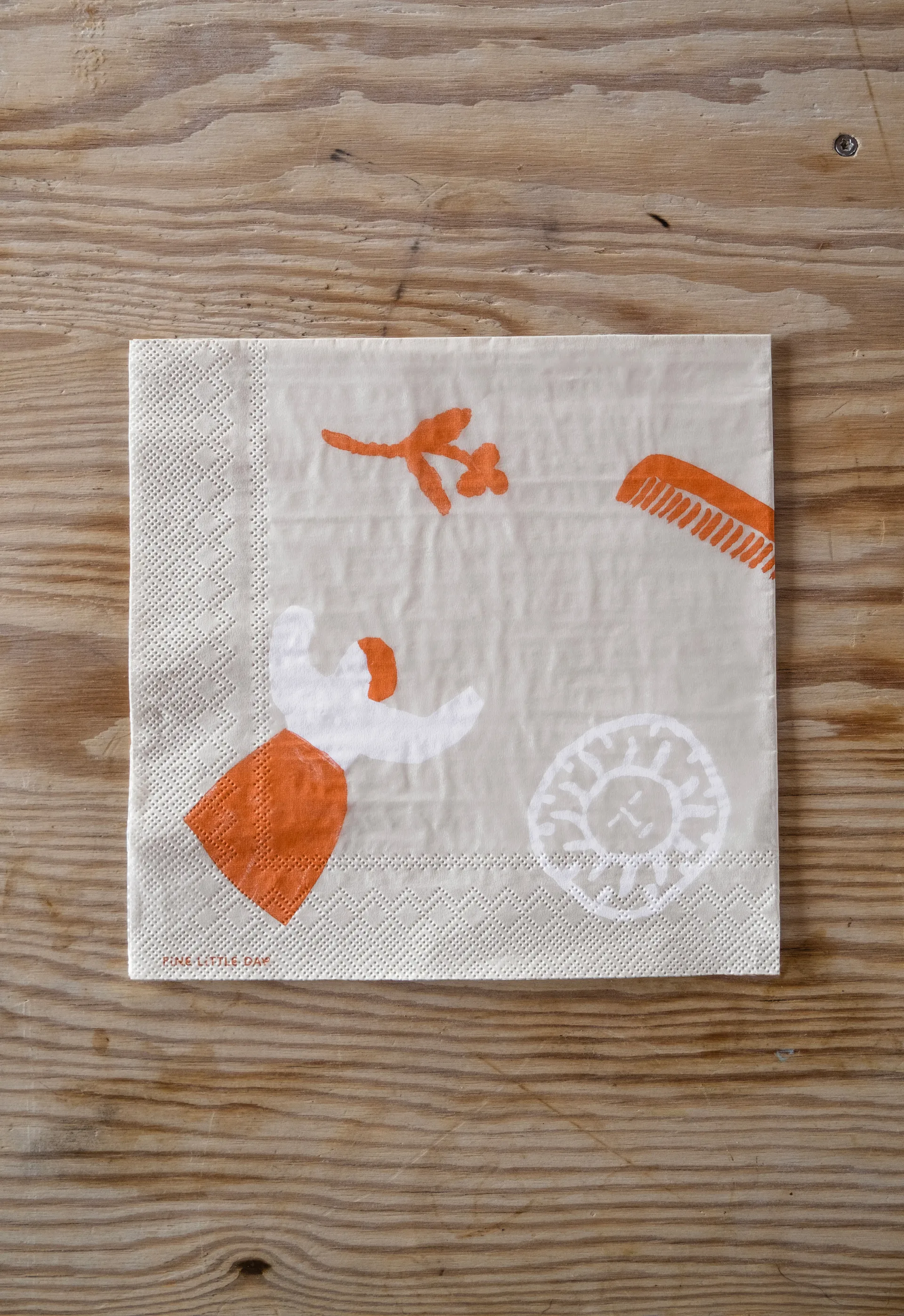 Serviettes Figures lot de 20, Beige-red Fine Little Day