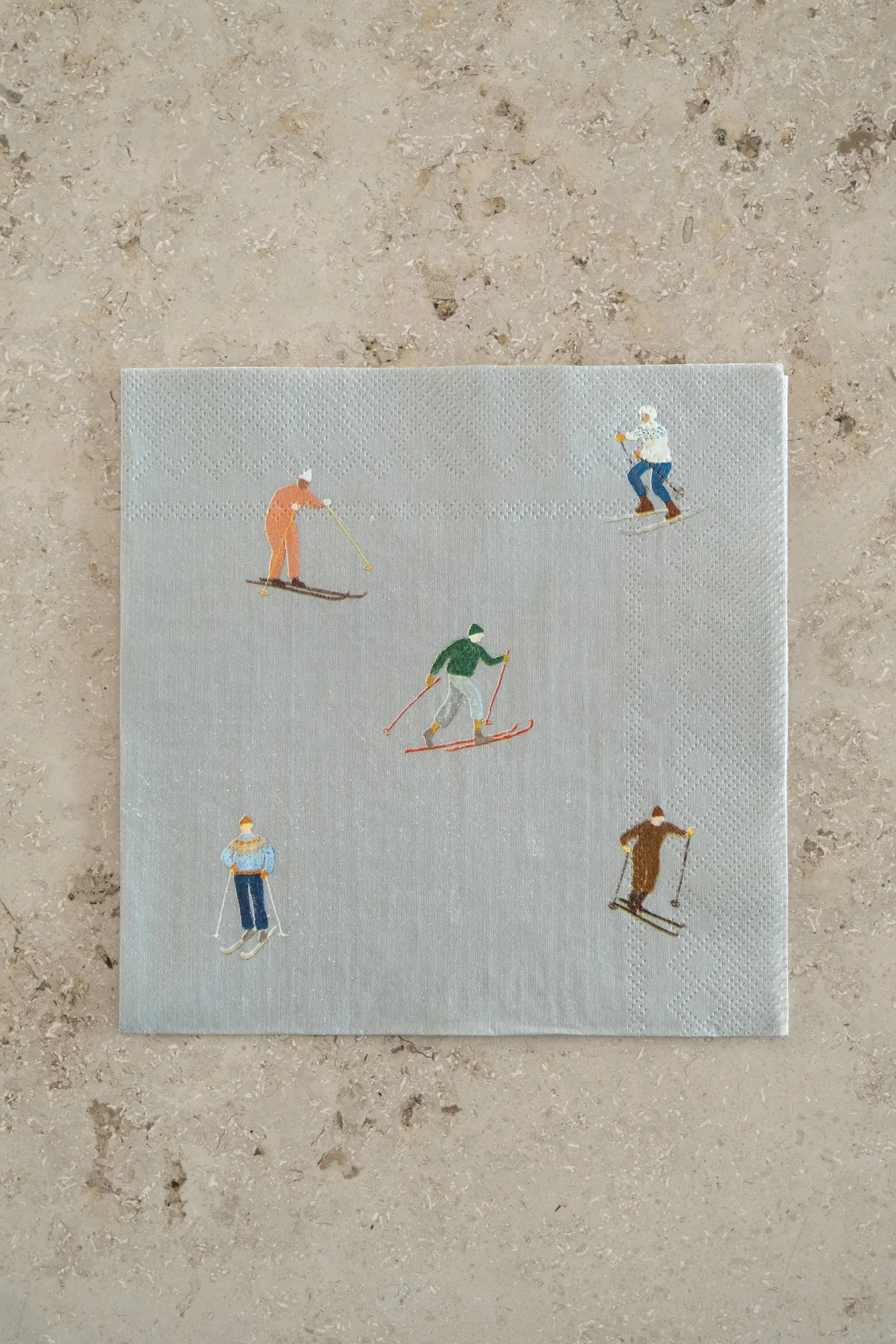 Serviettes Skiers lot de 25, Grey Fine Little Day